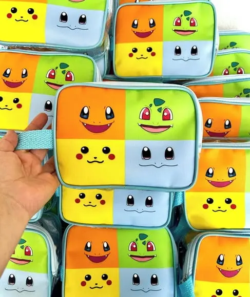 Necesserie Pokemon Transparente Infantil Personalizado