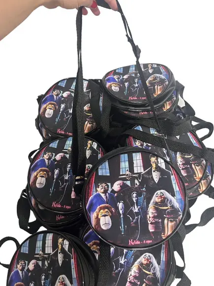 Bolsa Bag Familia Addams Lembrancinha de Aniversário