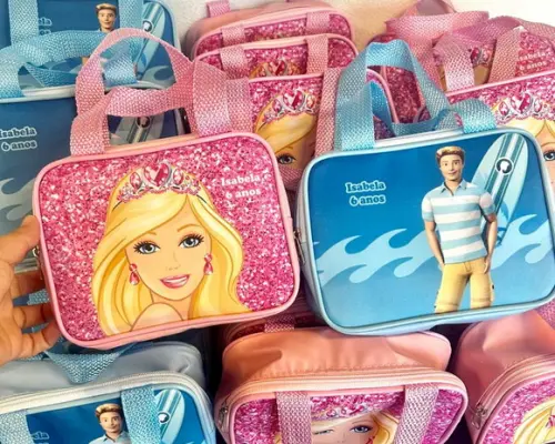 Maleta Barbie e Ken Lembrancinha de Aniversário