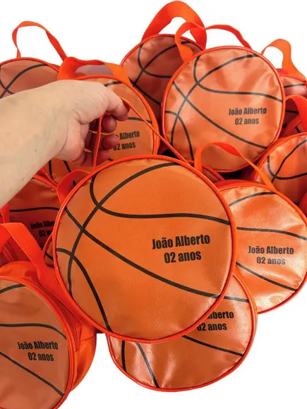 Necesserie Bola Basquete Lembrancinha de Aniversário