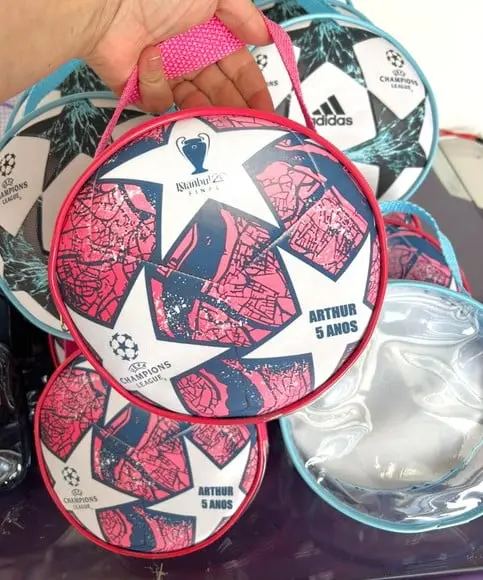 Necesserie Bola Futebol Lembrancinha de Aniversário