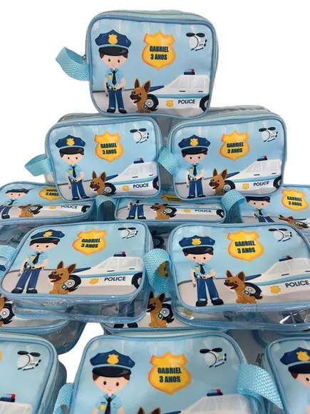 Necesserie Polícia Lembrancinha de Aniversário