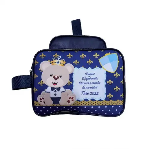 Necesserie Urso Rei Lembrancinha de Batizado