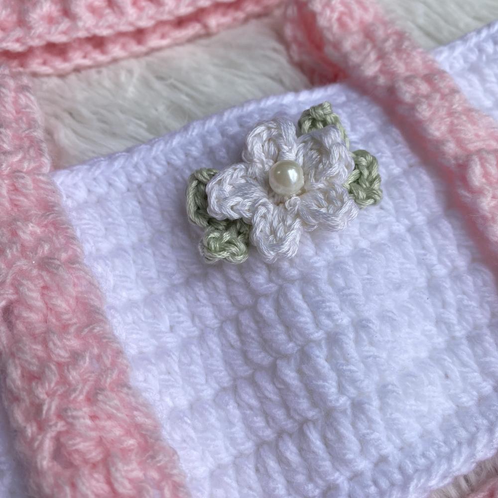 Conjunto Coelhinha Crochê - Ensaios Newborn e Mêsversários