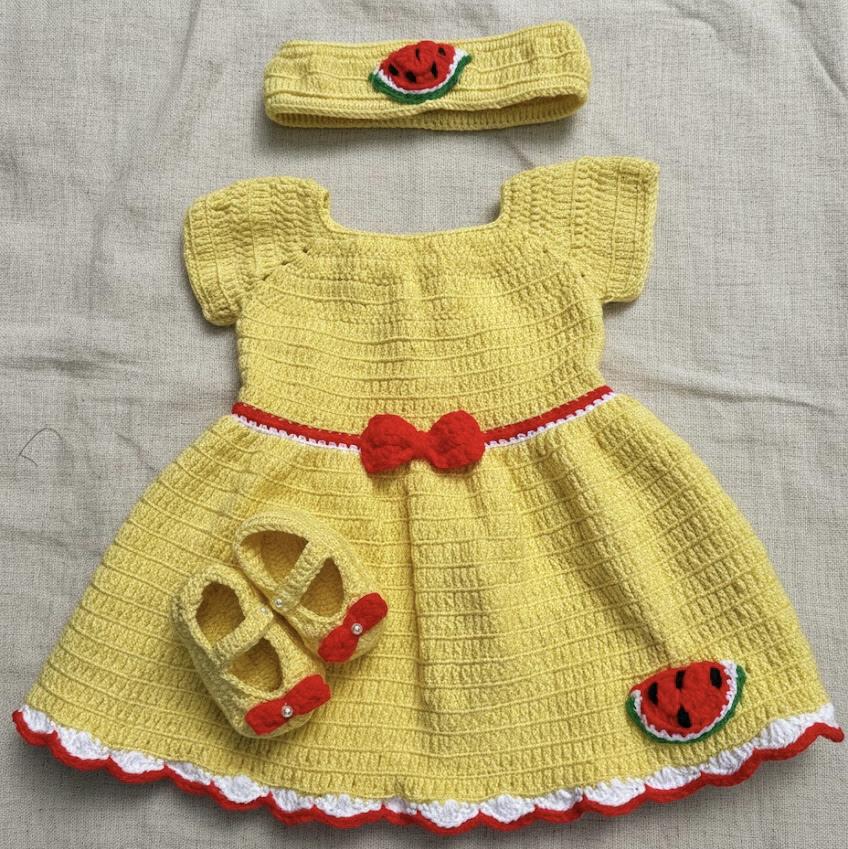 Vestido Magali em Crochê