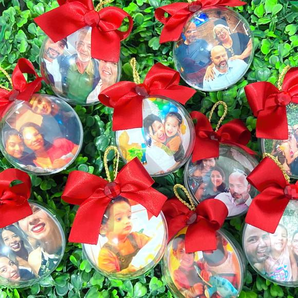 10 Bolinhas de Natal Personalizadas com Fotos