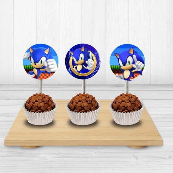 50 Tags/ Toppers para Docinhos Sonic