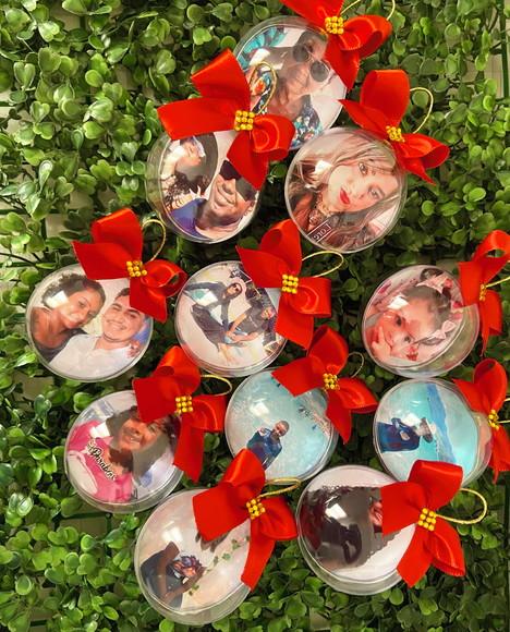 Bolinhas de Natal Personalizadas com Fotos