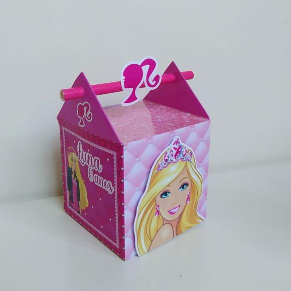 Caixa Canudo Barbie