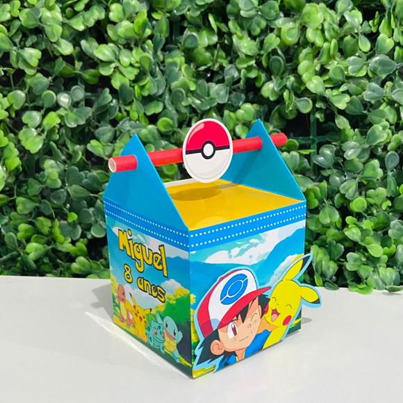 Caixa Canudo Pokemon Pikachu
