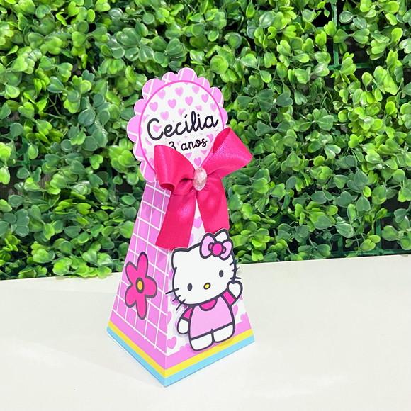 Caixa Pirâmide Hello Kitty