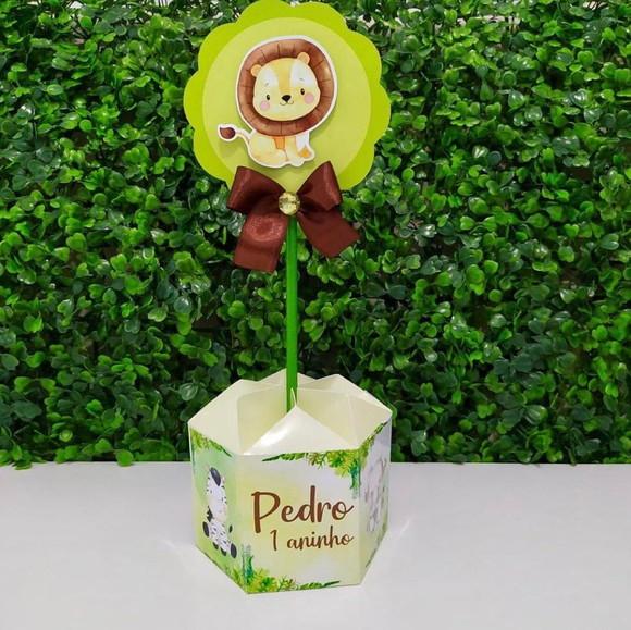 Centro De Mesa Personalizado Safari