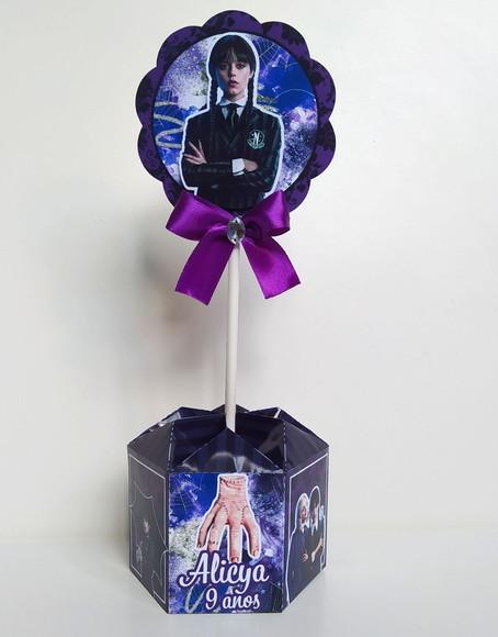 Centro de Mesa Personalizado Wandinha