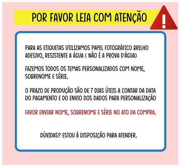 Kit 100 Etiquetas Escolares Personalizada Harry Potter