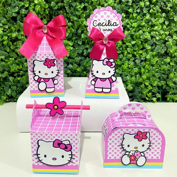 Kit 20 Personalizados Hello Kitty Rosa