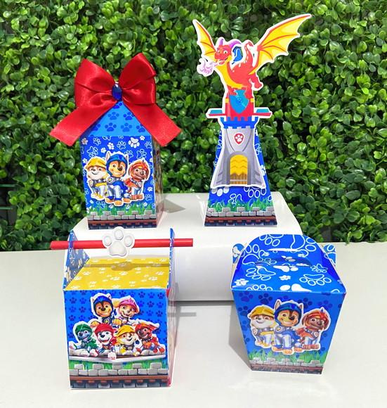 Kit 20 Personalizados Patrulha Canina Cavaleiros do Resgate