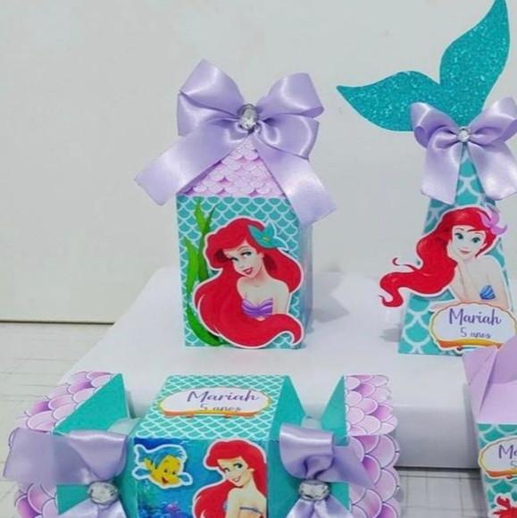 Kit 24 Personalizados Pequena Sereia Ariel