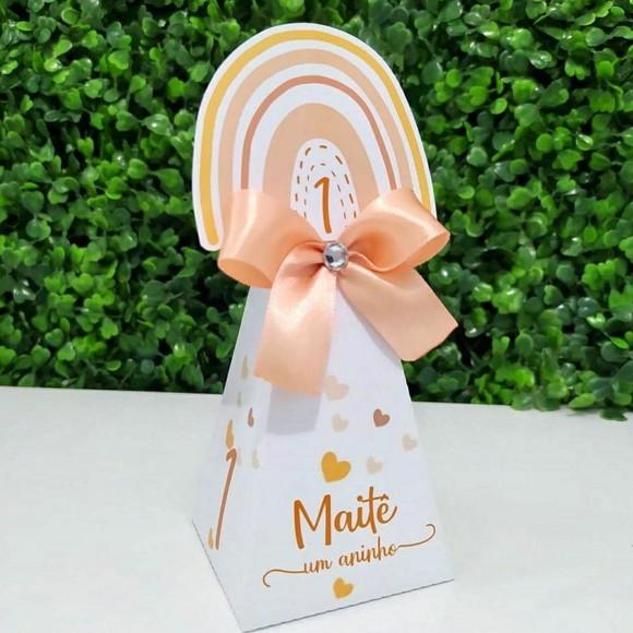 Kit 32 Personalizados Papelaria Arco Íris Boho