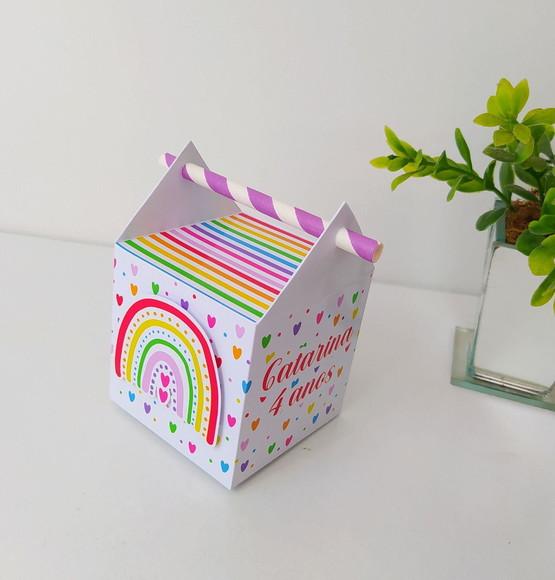 Kit 32 Personalizados Papelaria Arco Íris Colorido