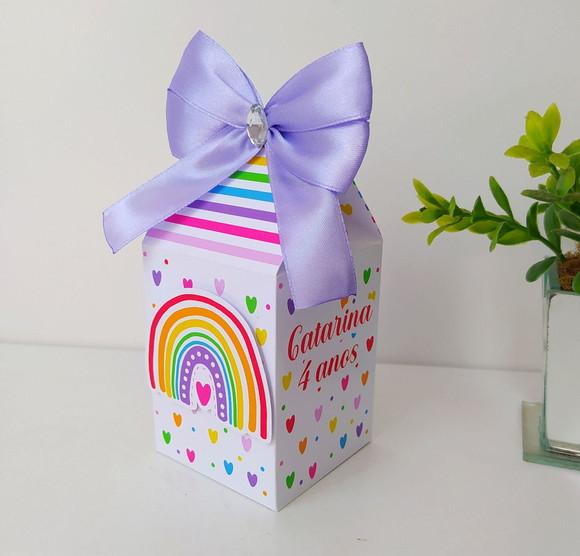 Kit 32 Personalizados Papelaria Arco Íris Colorido