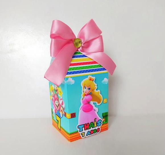 Kit 32 Personalizados Super Mário Menina (princesa Peach)