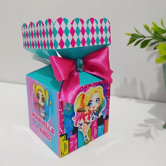 Kit 40 Personalizados Arlequina