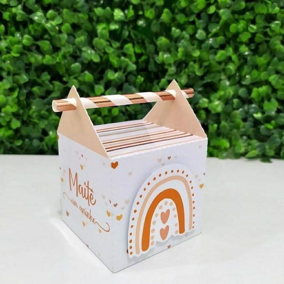 Kit 40 Personalizados Papelaria Arco Íris Boho