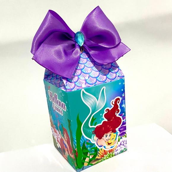 Kit 50 Caixas Personalizadas Pequena Sereia Ariel