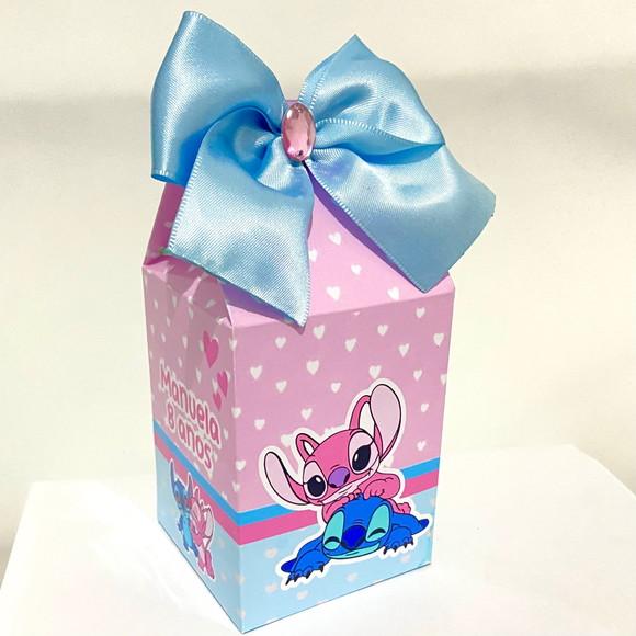 Kit 50 Caixas Personalizadas Stitch e Angel