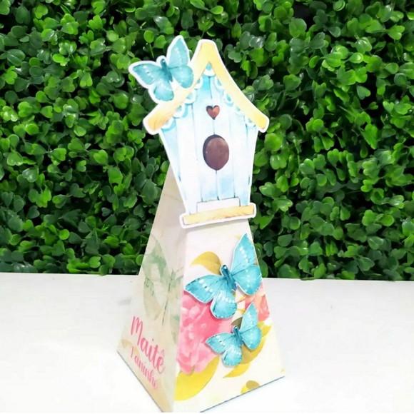 Kit 60 Personalizados Jardim das Borboletas