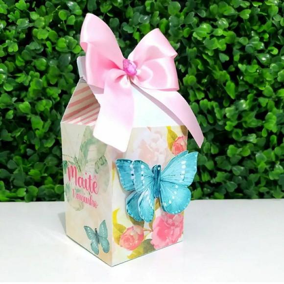 Kit 60 Personalizados Jardim das Borboletas