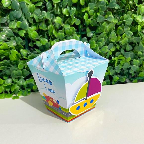Kit 60 Personalizados Meios de Transporte