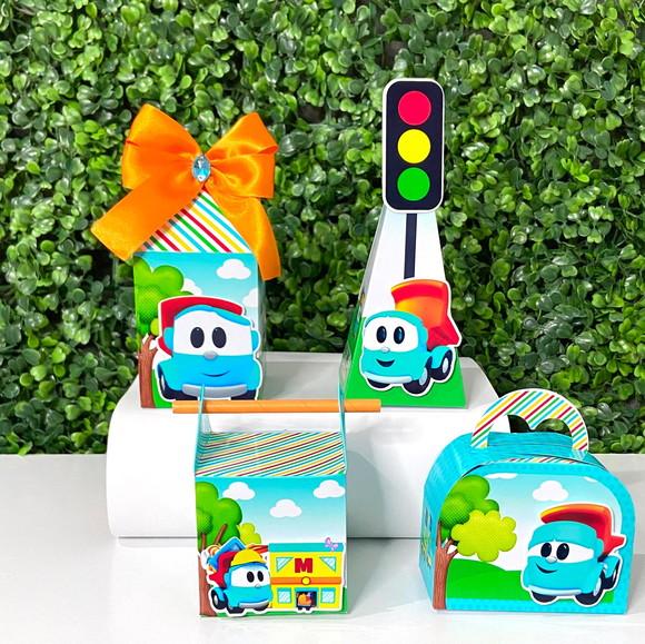 Kit de Personalizados Léo o Caminhão ( 60 Peças)