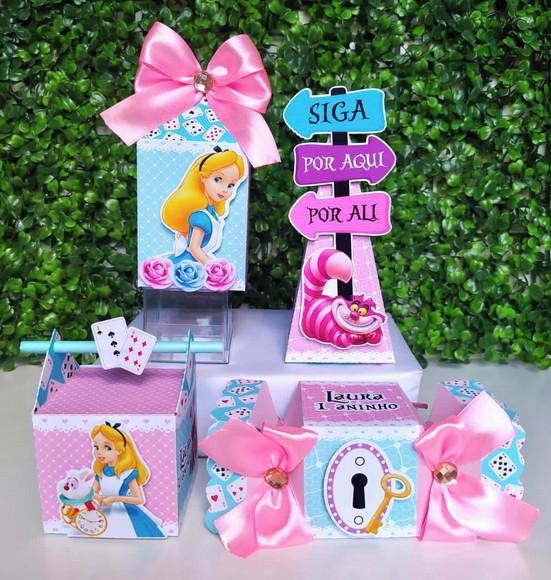 Kit Personalizados Alice no País das Maravilhas (20 Peças)
