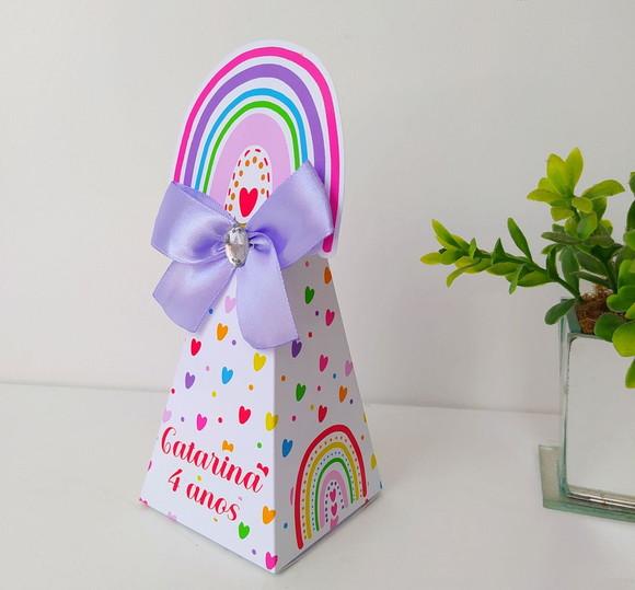 Kit Personalizados Arco Íris Colorido (20 Peças)