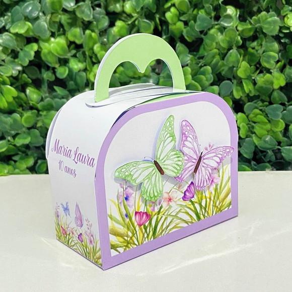 Kit Personalizados Borboletas Lilás ( 16 Caixas )
