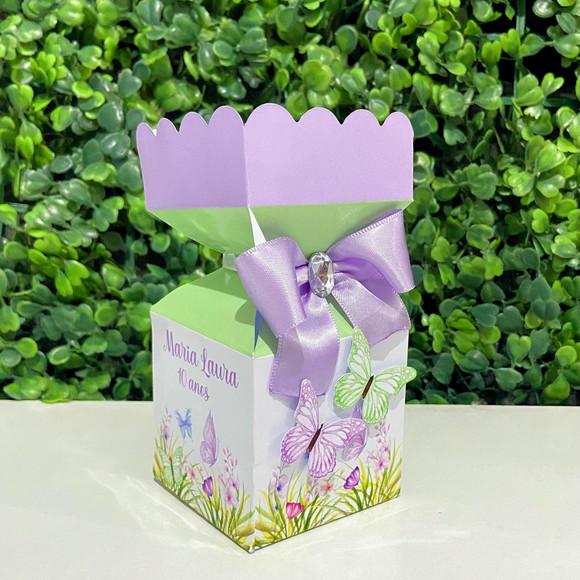Kit Personalizados Borboletas Lilás ( 20 Peças)