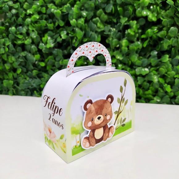 Kit Personalizados Bosque Aquarela Menino ( 20 Caixas)