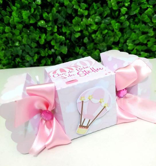 Kit Personalizados Chá de Bebê Balão Rosa (20 Peças)