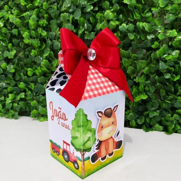 Kit Personalizados Fazendinha Vermelho - 25 Peças