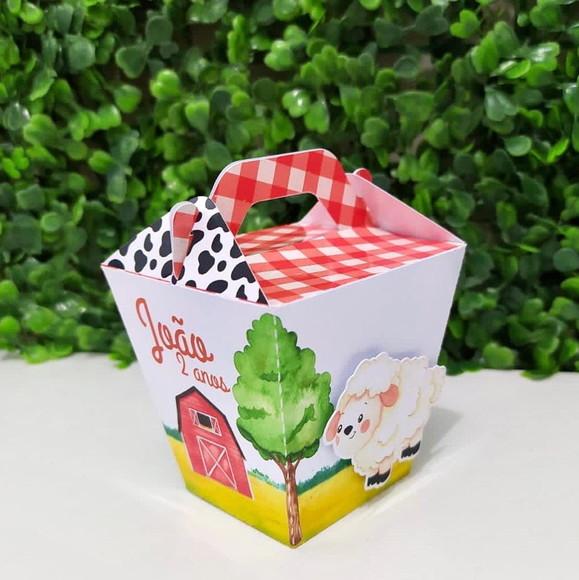 Kit Personalizados Fazendinha Vermelho - 25 Peças