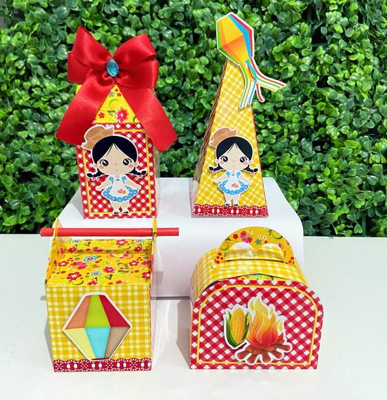 Kit Personalizados Festa Junina Menina (24 Peças)