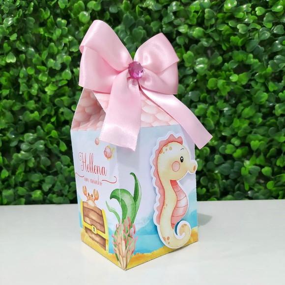 Kit Personalizados Fundo do Mar Aquarelado (menina) 20 Pçs