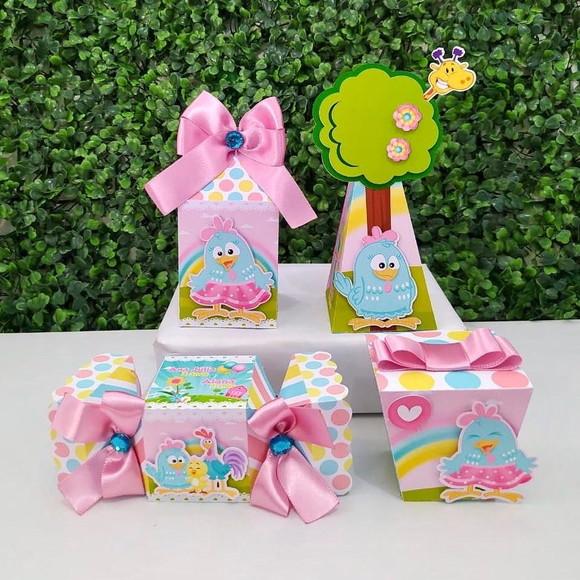 Kit Personalizados Galinha Pintadinha Rosa Candy Color