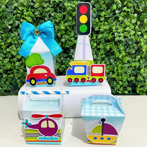 Kit Personalizados Meios de Transporte (20 Peças)