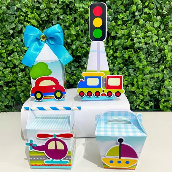 Kit Personalizados Meios de Transporte (40 Peças)