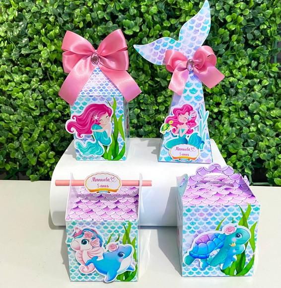 Kit Personalizados Papelaria Sereia (40 Peças)