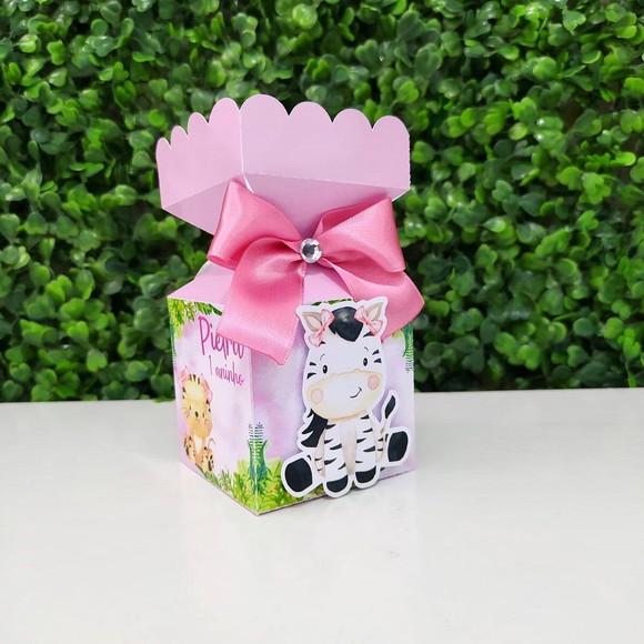 Kit Personalizados Safari menina Rosa - 20 peças