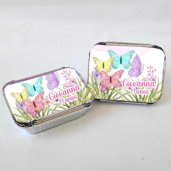 Marmitinha Personalizada Jardim das Borboletas