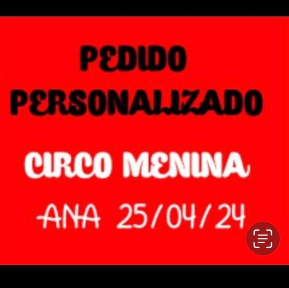 Personalizados Circo Menina ( Kit 50 Peças)